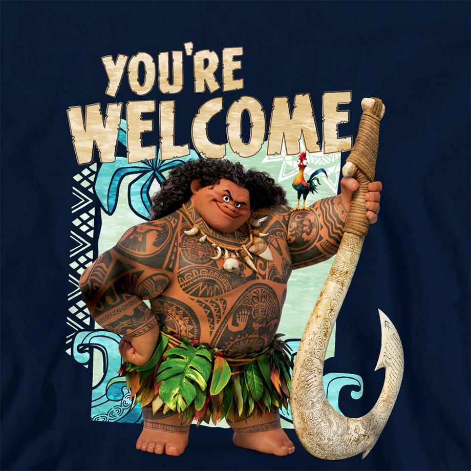 Disney  You're Welcome Felpa Con Cappuccio Maui 