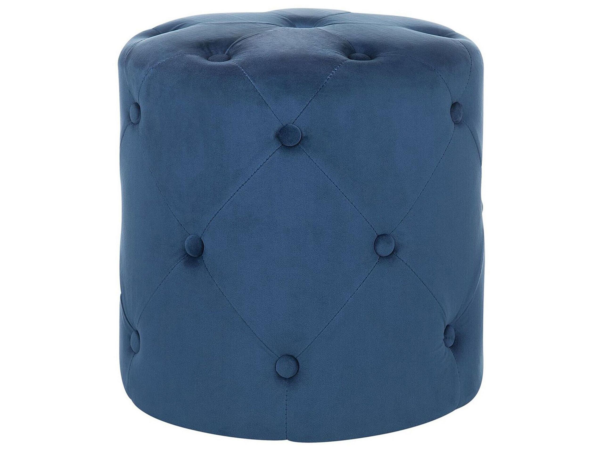 Beliani Pouf en Velours Glamour COROLLA  