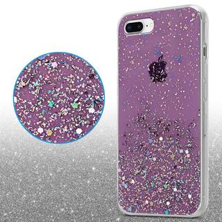 Cadorabo  Housse compatible avec Apple iPhone 7 PLUS / 7S PLUS / 8 PLUS - Coque de protection en silicone TPU flexible avec paillettes scintillantes 