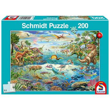 Puzzle Entdecke die Dinosaurier (200Teile)