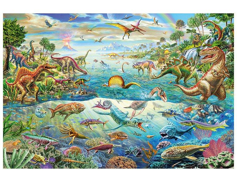 Schmidt  Puzzle Entdecke die Dinosaurier (200Teile) 