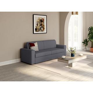 Vente-unique Sofa - 3-Sitzer - Mit Matratze - Stoff - Anthrazitgrau - COGLIO  