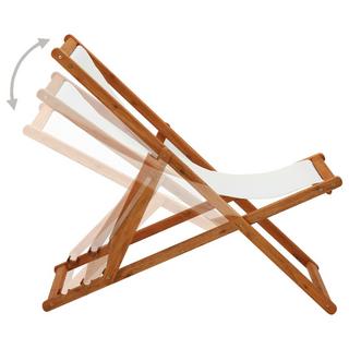 VidaXL Chaise de plage tissu  