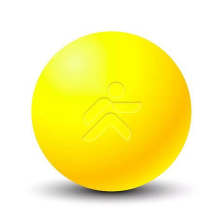 GladiatorFit Massageball aus Ebonit Ø 6cm "Foam Ball".  