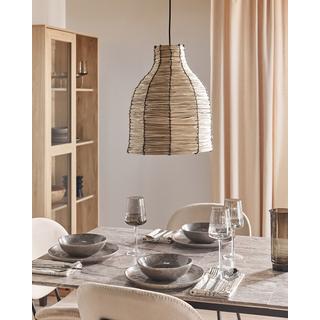 Beliani Lampe suspension en Herbier marin Boho KELAKAS  