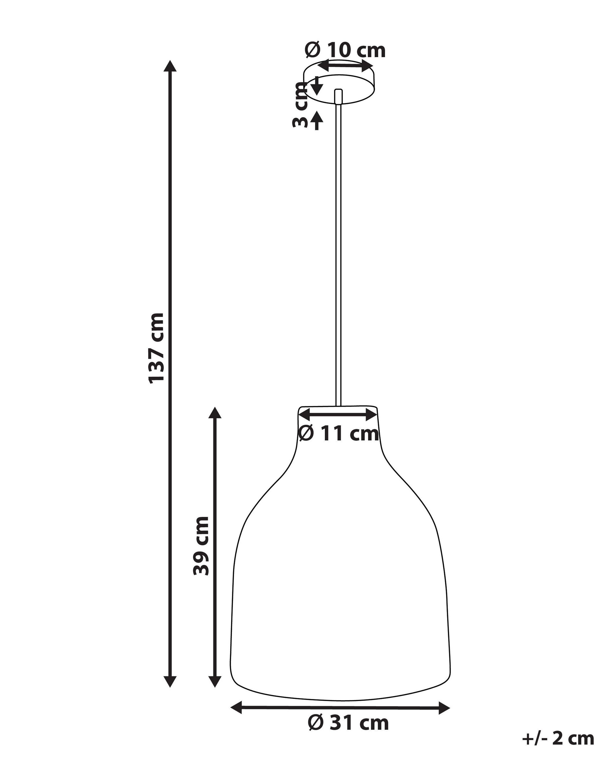 Beliani Lampe suspension en Herbier marin Boho KELAKAS  