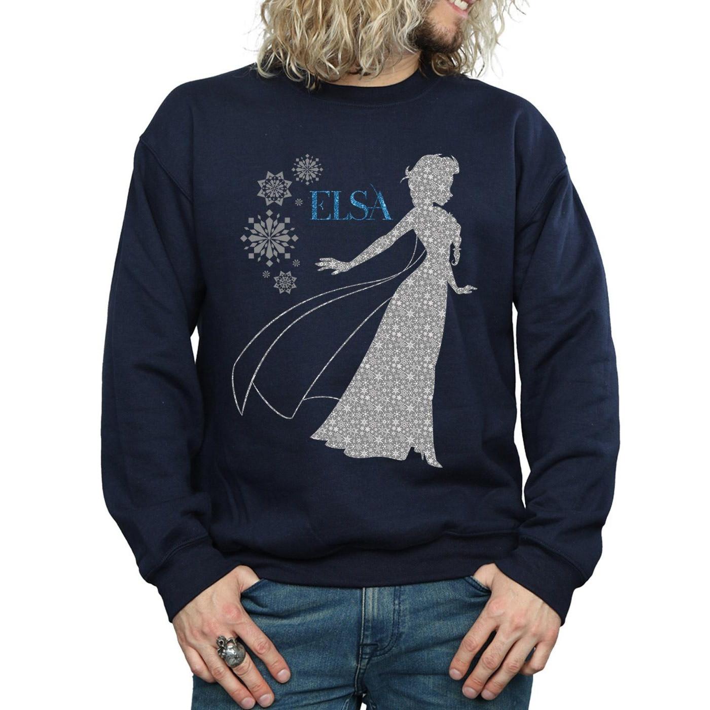 Disney Frozen Elsa Fiocco di Neve Stampa Felpa  