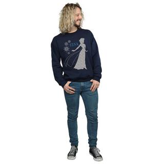 Disney Frozen Elsa Fiocco di Neve Stampa Felpa  