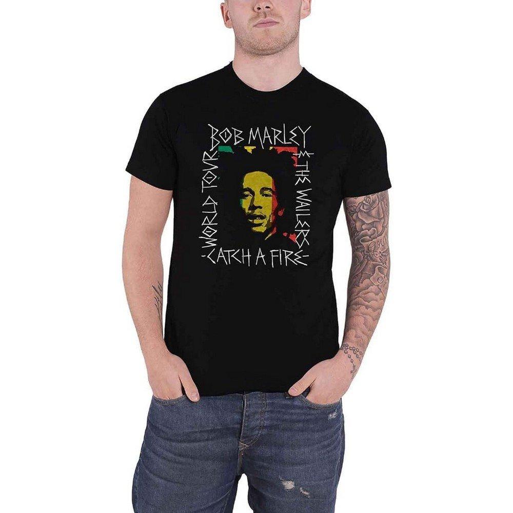 Bob Marley T-Shirt Rasta Scratch  