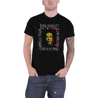 Bob Marley T-Shirt Rasta Scratch  