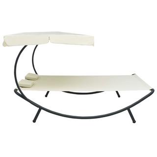 VidaXL Chaise longue tissu  