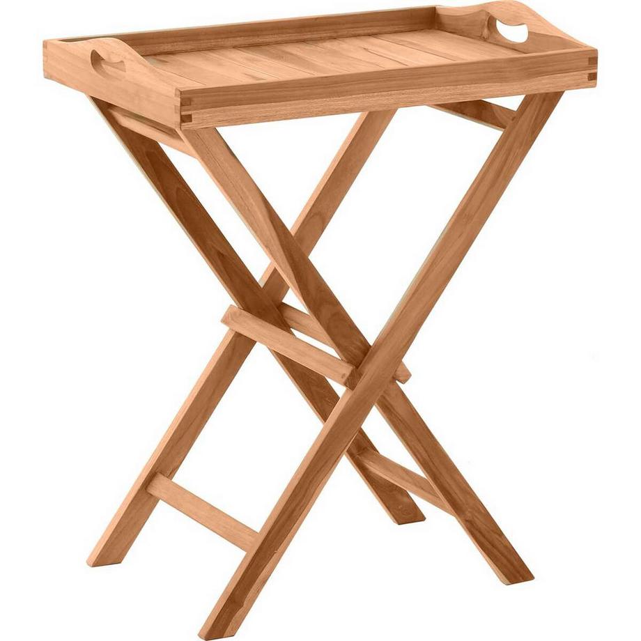 mutoni Garten-Serviertisch Vantia Teak natur 60x40  