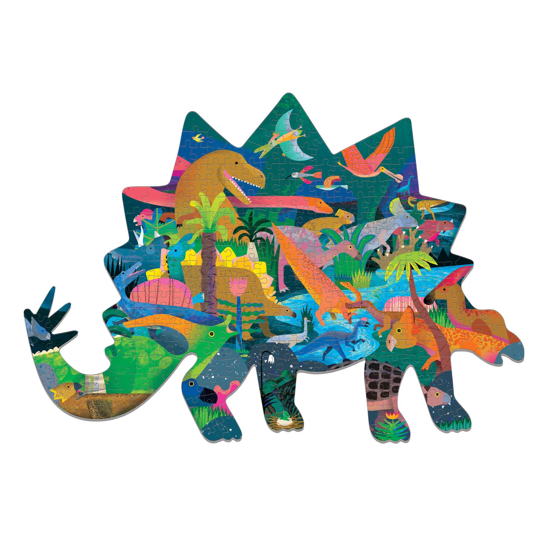 mudpuppy  Shaped Puzzle 300 pièces, Dinosaures, Mudpuppy 