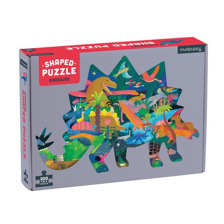 mudpuppy  Dinosaurier, Shaped Puzzle 300 Teile 