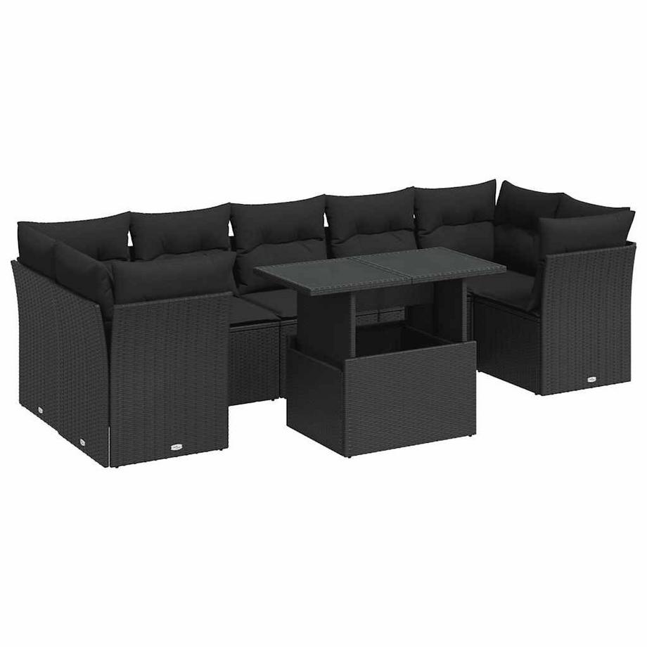 Ensemble de canapés de jardin rotin synthétique