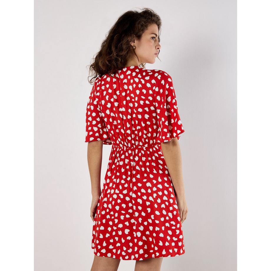 APRICOT Herzchen Kleid mit Knopfleiste  