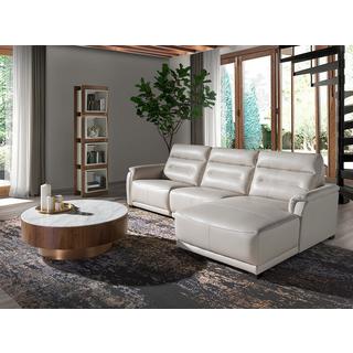 ANGEL CERDA Divano chaise longue in pelle e relax  