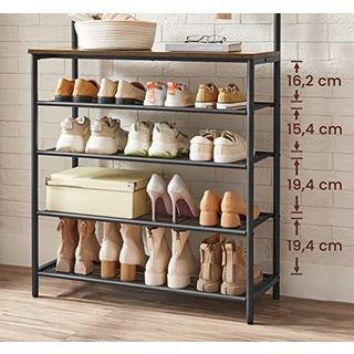 Pricenet Appendiabiti industriale con portascarpe e ganci appendiabiti  