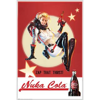 GB Eye Poster - Gerollt und mit Folie versehen - Fallout - Nuka Cola  