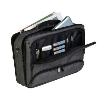 Dermata Lederwaren Porte-documents pour ordinateur portable en polycanvas gris  