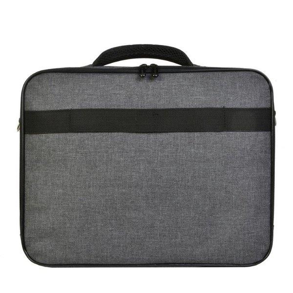 Dermata Lederwaren Porte-documents pour ordinateur portable en polycanvas gris  