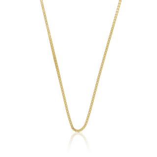 MUAU Schmuck  Collier Venezianer Gelbgold 585, 1.4mm, 42cm 