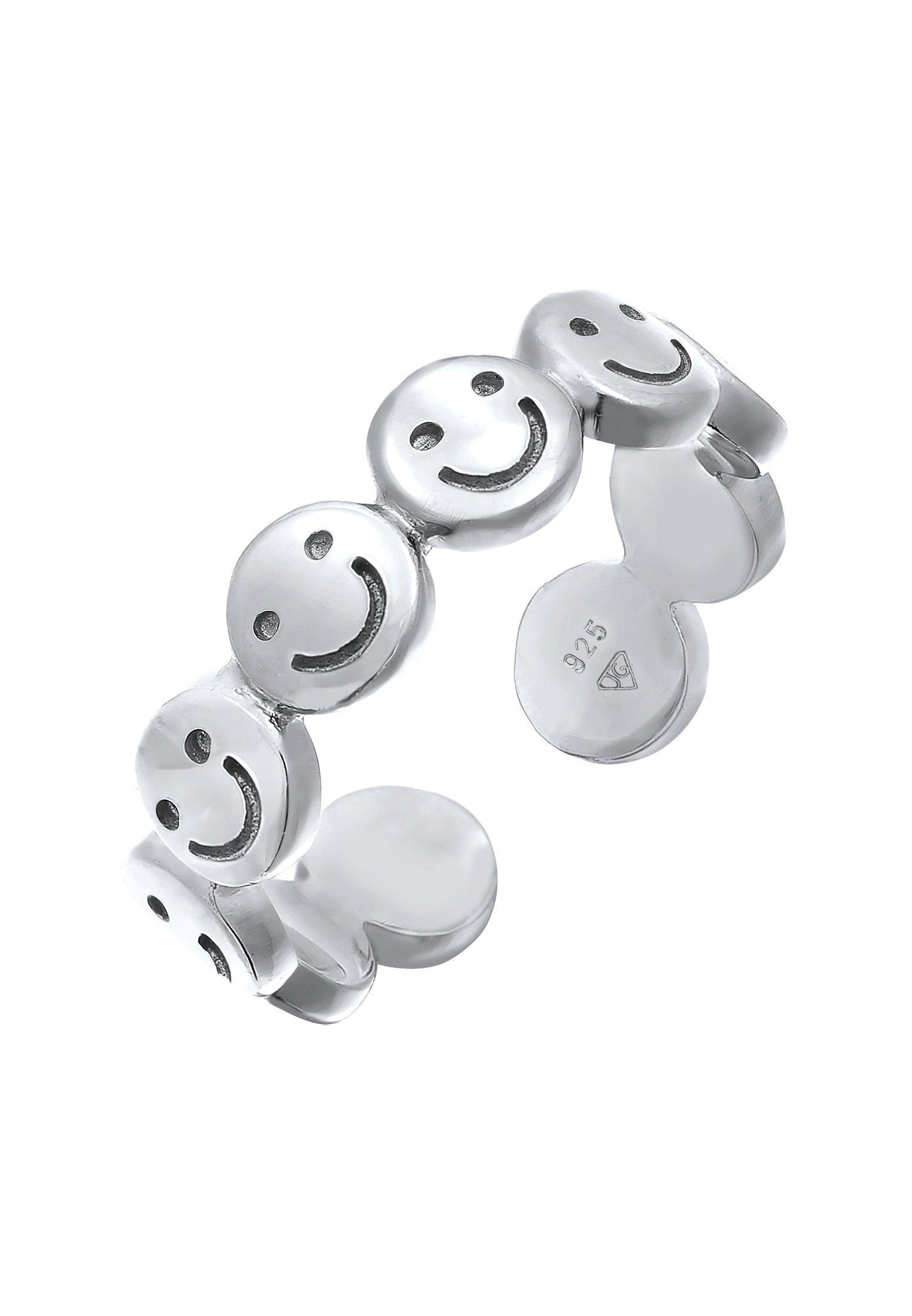 Elli  Ring Bandring Mit Smile-Motif Offen 