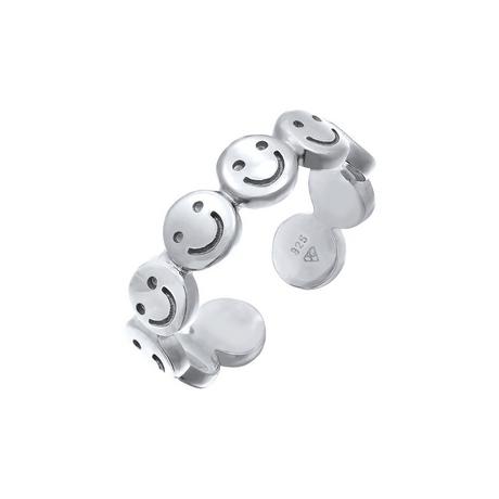 Elli  Ring Bandring Mit Smile-Motif Offen 