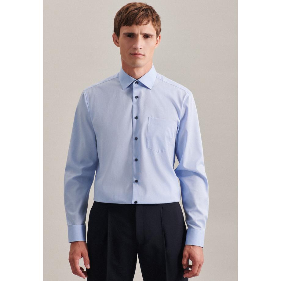 Seidensticker Business Hemd Regular Fit Langarm Uni  