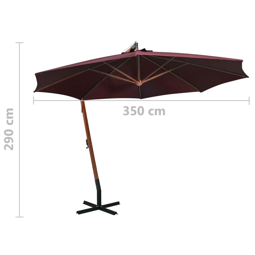 VidaXL Parasol de jardin suspendu  