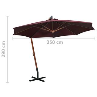 VidaXL Parasol de jardin suspendu  