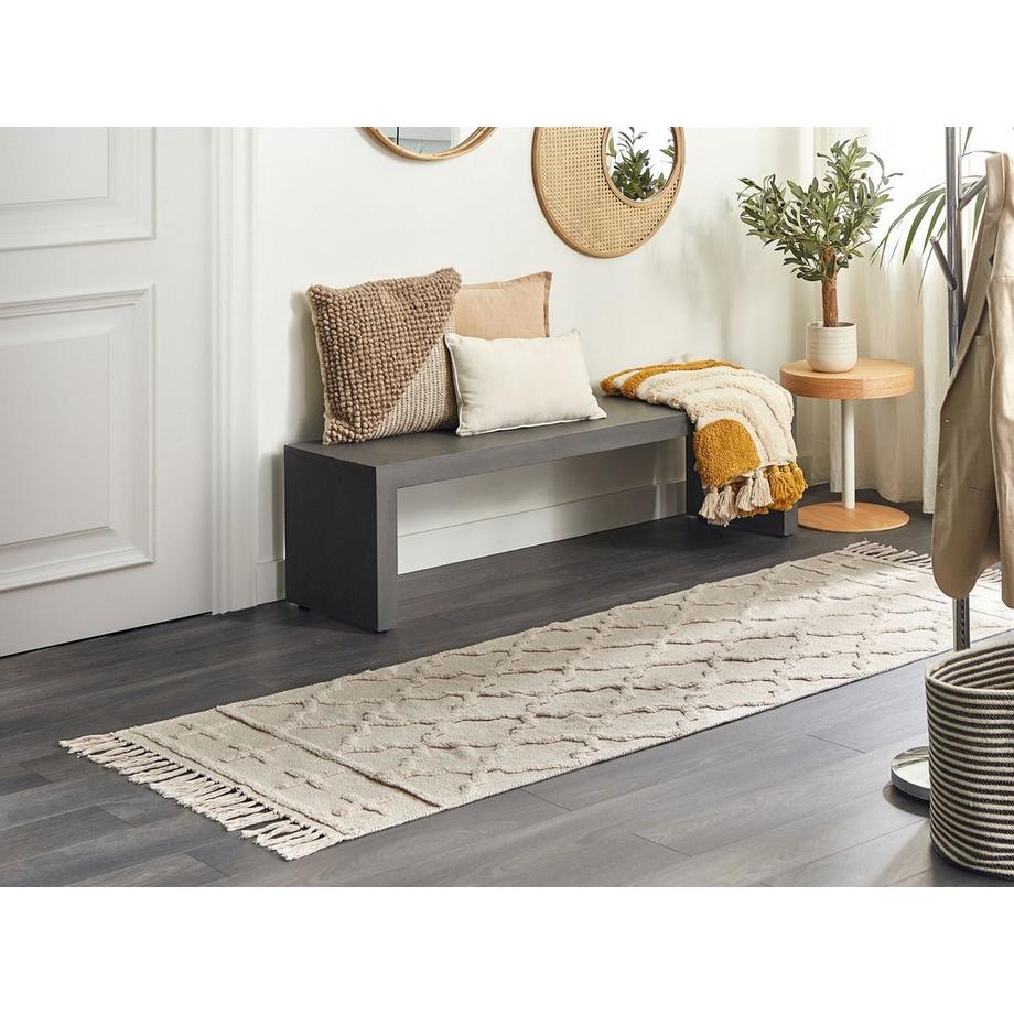 Beliani Tappeto en Cotone Boho TOZLU  