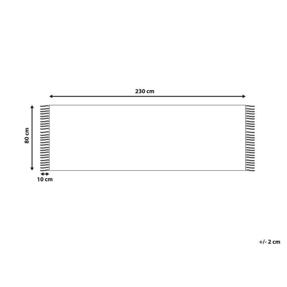 Beliani Tappeto en Cotone Boho TOZLU  