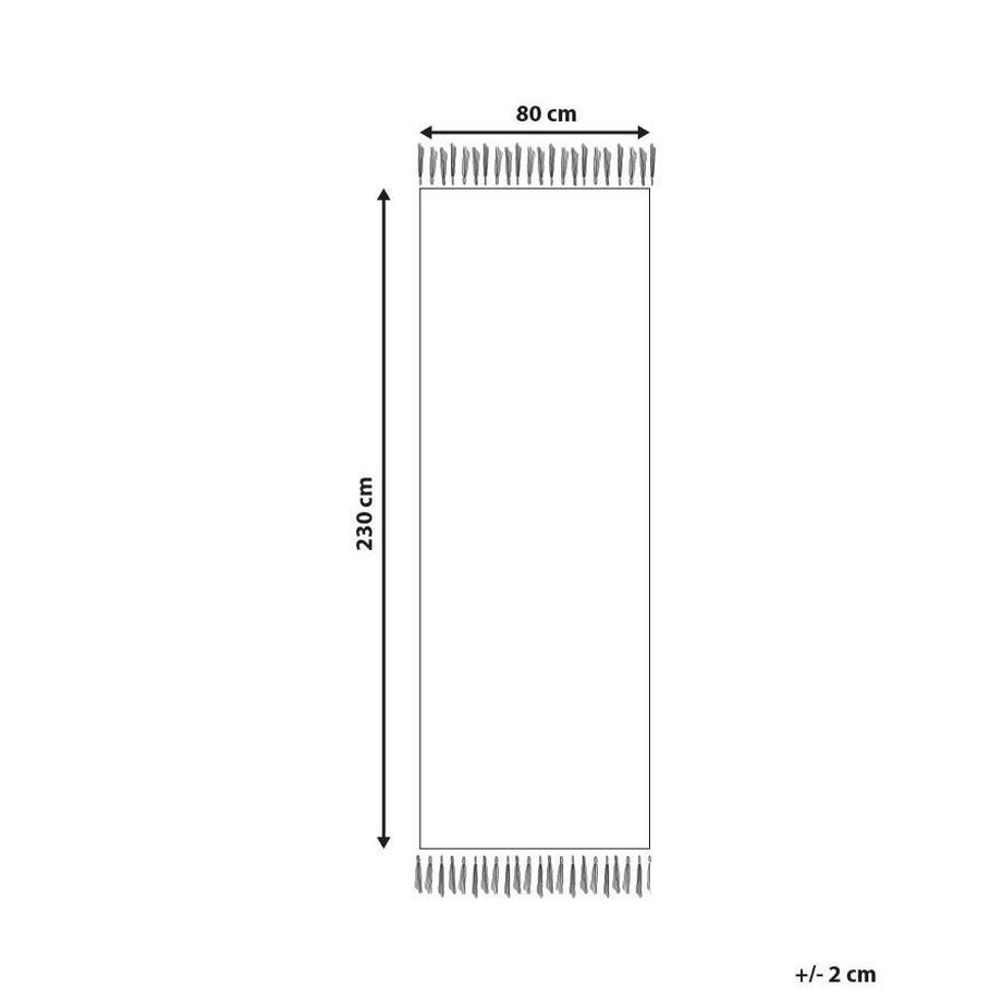 Beliani Tappeto en Cotone Boho TOZLU  