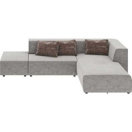 KARE Design Canapé d'angle Infinity Vegas gris 337  