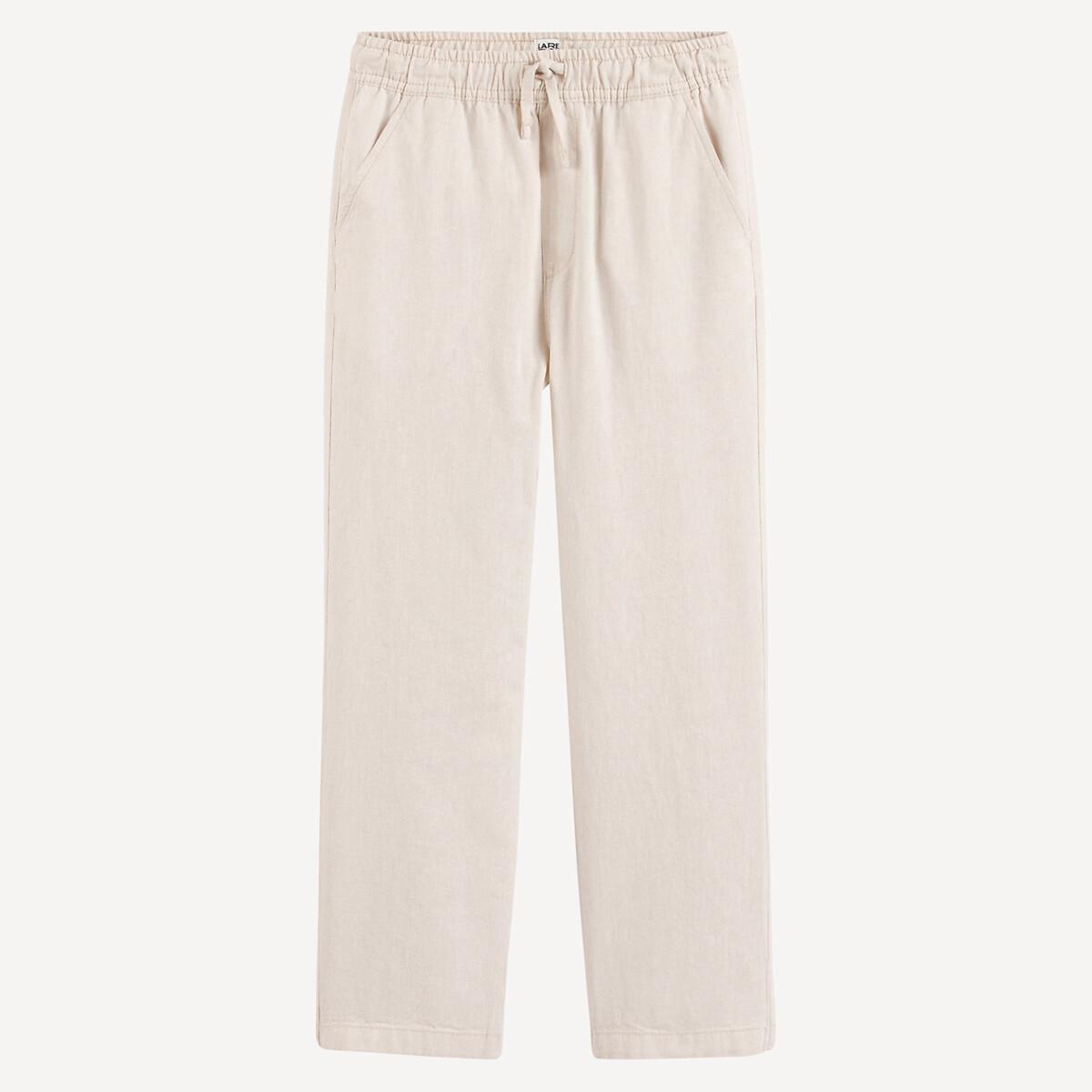 La Redoute Collections  Gerade geschnittene Hose aus Baumwolle/Leinen 