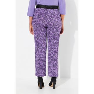 Ulla Popken Sienna Jambe Slim Imprimé Graphique Pantalon  