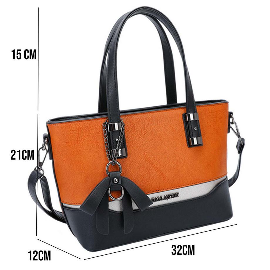 Gallantry Zweifarbige elegante Cabas Tasche  