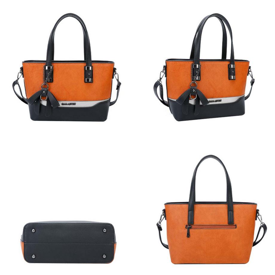 Gallantry Zweifarbige elegante Cabas Tasche  