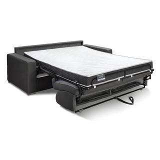 LINEA SOFA Divano letto 4 posti ribalta Doghe larghe 160cm Mater. 16cm Memory foam - Tessuto Antracite - CALITO  