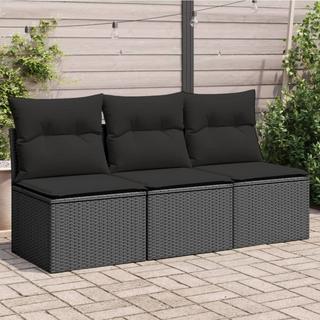 VidaXL Canapé de jardin rotin synthétique  