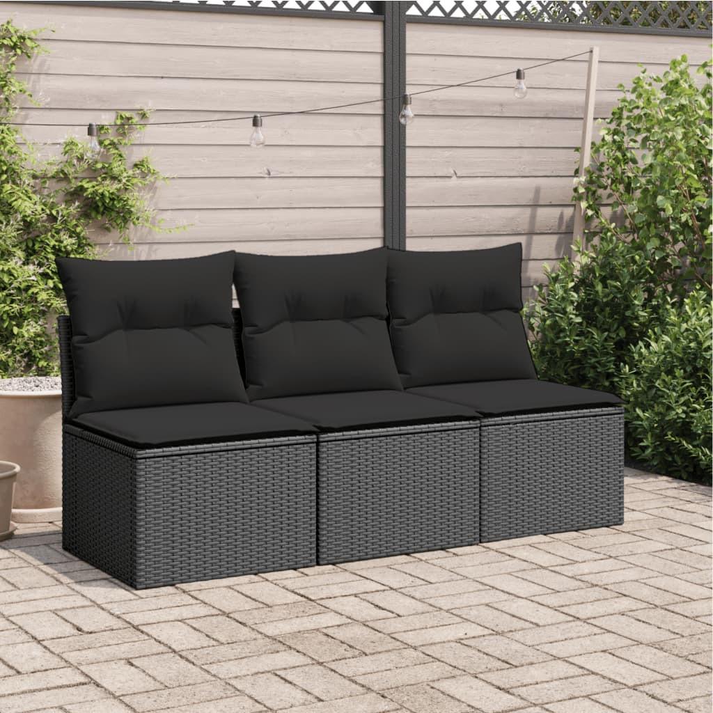 VidaXL Canapé de jardin rotin synthétique  