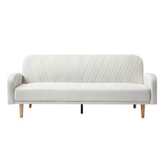 Vente-unique Klappsofa 3-Sitzer mit Schlaffunktion - Stoff - Cremefarben - VENAFRA  