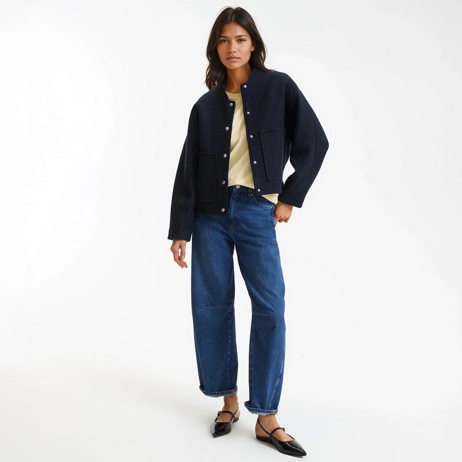 La Redoute Collections Kurzer Blouson mit Druckknöpfen  