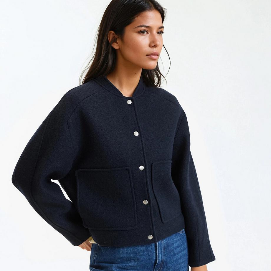 La Redoute Collections Kurzer Blouson mit Druckknöpfen  