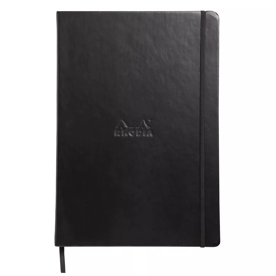 RHODIA Notizbuch , Webnotebook, , DIN A4, liniert, schwarz