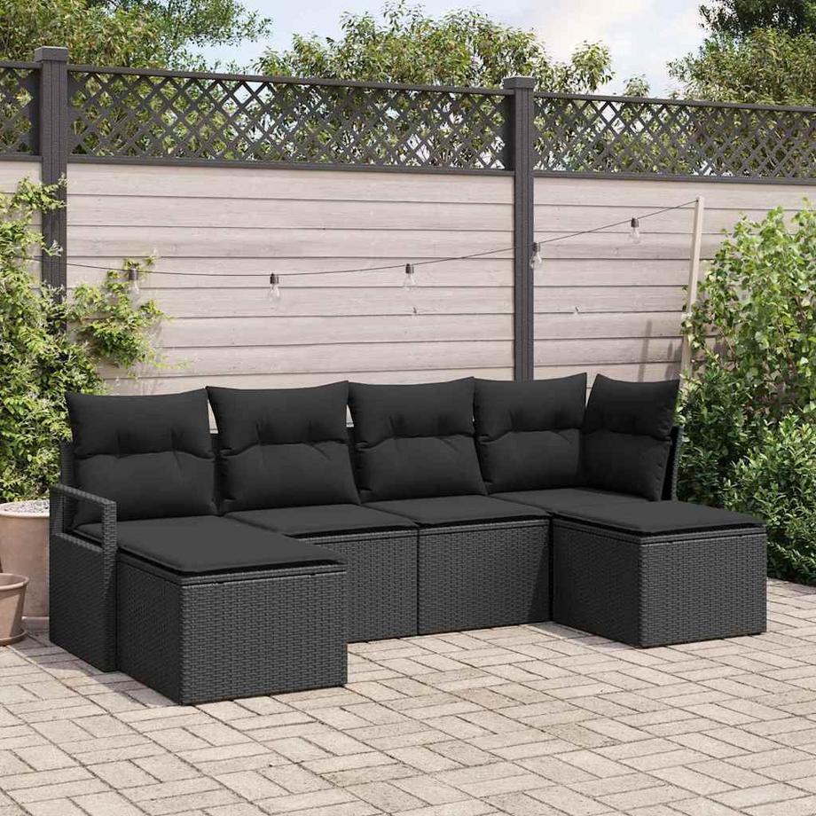 VidaXL Divano da esterno Polyrattan  