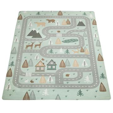 Tapis de tapis pour enfants fille garçons rue turquoise