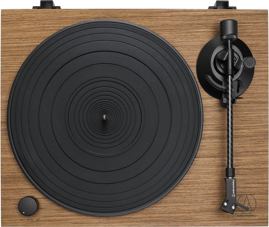 Audio Technica  AT-LPW40WN Manual Belt Drive Wood Base Turntable 
