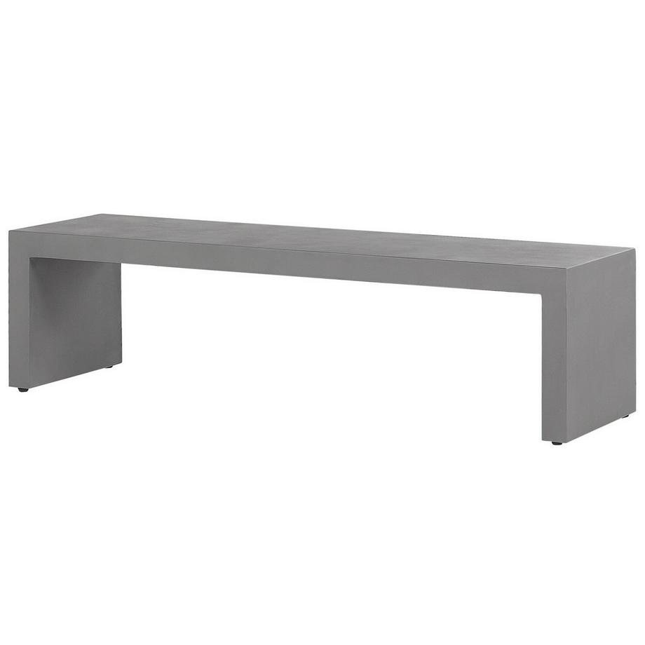 Beliani Garten-Essgruppe für 4 Personen aus Faserzement Industriell TARANTO  